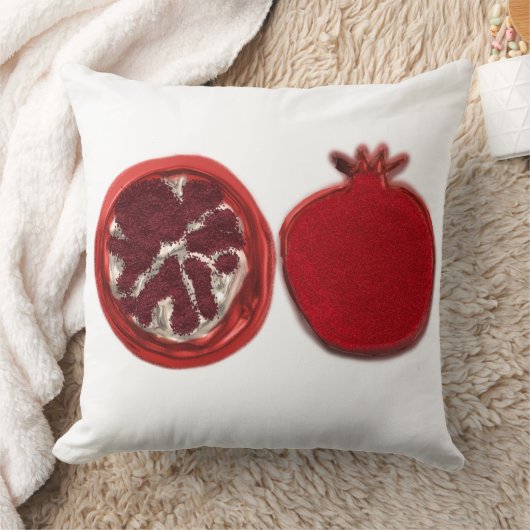 ザクロの花 クッション (ブランケット)