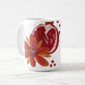 ザクロの花 コーヒーマグカップ (正面左)