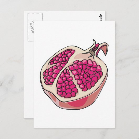 ザクロの ポストカード (正面/裏面)