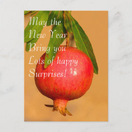 ザクロのRosh HaShanaの郵便はがき シーズンポストカード