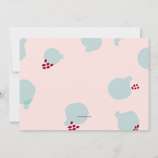 ザクロのYaldaの招待状 招待状 (裏面)