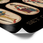 ザクロイスターズ15世紀ヴィンテージ ポスター (コーナー)