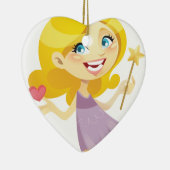 ザクロインクからのブロンドのToothfairy セラミックオーナメント (右)
