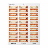 ザクロウ住所 シールテンプレート ラベル (フルシート)