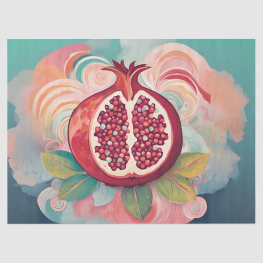 ザクロエレガントネート分離紙 薄葉紙 (正面)