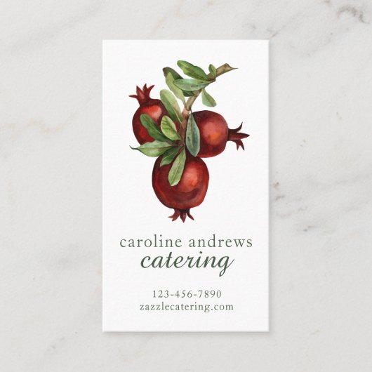 ザクロオーガニックン水 名刺 (正面)