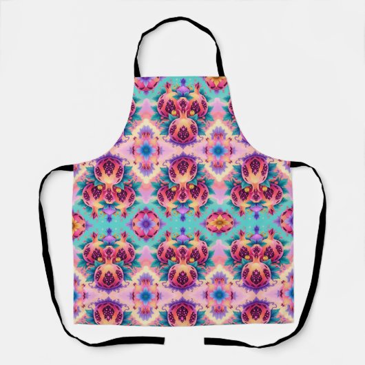 ザクロカラフルナテ エプロン (正面)