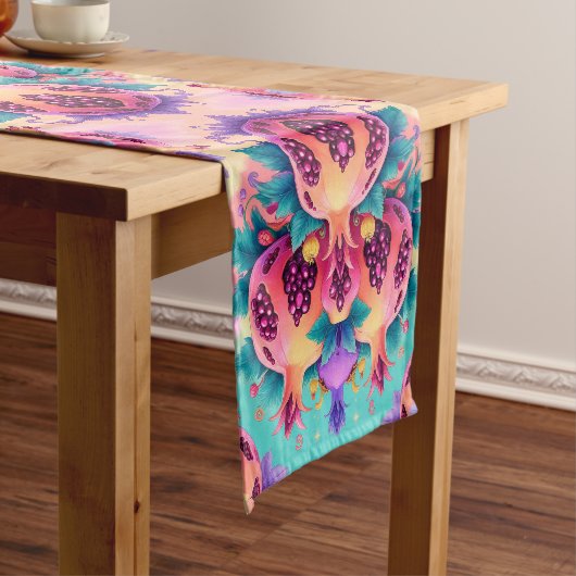 ザクロカラフルナテ ショートテーブルランナー (インサイチュ)