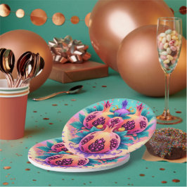 ザクロカラフルナテ ペーパープレート