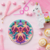 ザクロカラフルナテ ペーパープレート (パーティー)