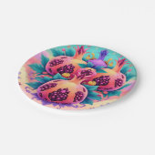 ザクロカラフルナテ ペーパープレート (アングル)