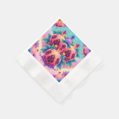 ザクロカラフルナテ 縁ありカクテルナプキン (角)