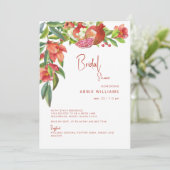 ザクロカラフルナートタスカンレッドブライダル 招待状 (スタンド正面)