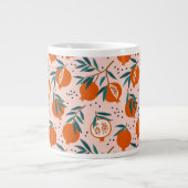 ザクロカラフルン酸パターン ジャンボコーヒーマグカップ (正面)