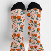 ザクロカラフルン酸パターン ソックス (上部)