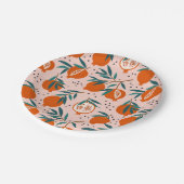 ザクロカラフルン酸パターン ペーパープレート (アングル)