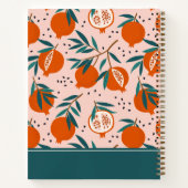 ザクロカラフルン酸パターン |名前の追加 ノートブック (裏面)