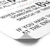 ザクロサピンゲームブライダルシャワーピンクフローラ標識 ポスター (角)