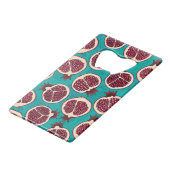 ザクロターコイズ クレジットカード栓抜き (正面アングル)