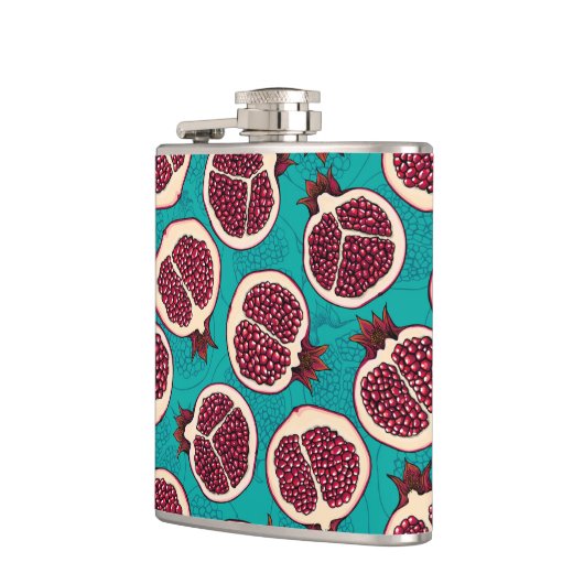 ザクロターコイズ フラスク (左)