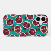 ザクロターコイズ iPhone 16ケース (裏面横)