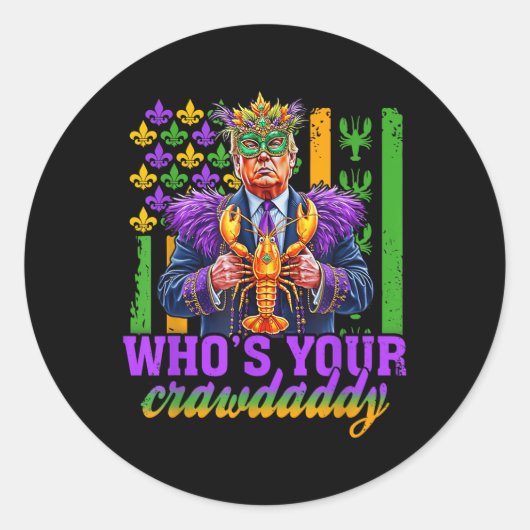 ザクロダディクロフィッシュジェスターおもしろいマルディGr ラウンドシール (正面)