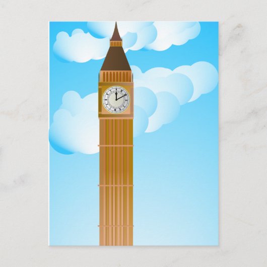 ザクロックタワー&ビッグベン ポストカード (正面)