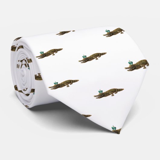 ザクロッ王室のク – ジュエルアリゲーター ネクタイ (ロール)