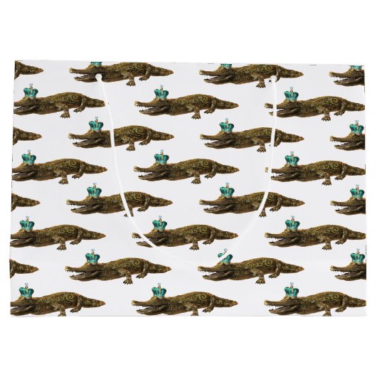 ザクロッ王室のク – ジュエルアリゲーター ラージペーパーバッグ (裏面)