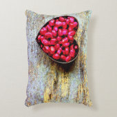 「ザクロハートフルーツ」かわいい写真。買今 アクセントクッション (正面(垂直))