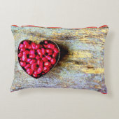 「ザクロハートフルーツ」かわいい写真。買今 アクセントクッション (裏面)