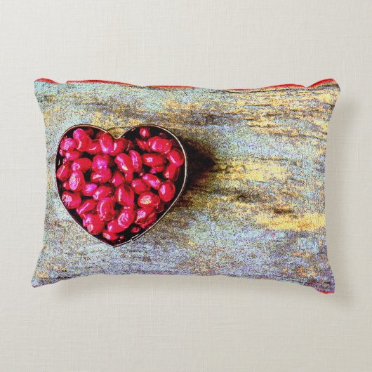 「ザクロハートフルーツ」かわいい写真。買今 アクセントクッション (裏面)