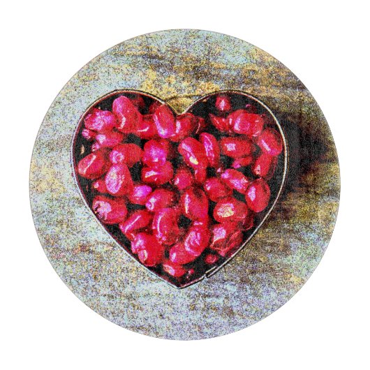 「ザクロハートフルーツ」かわいい写真。買今 カッティングボード (正面)