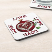 ザクロハートラブバレンタイン コースター (左側)