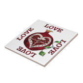 ザクロハートラブバレンタイン タイル (側面)