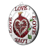 ザクロハートラブバレンタイン ダーツボード (正面右)