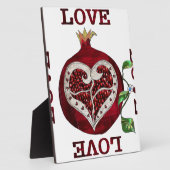 ザクロハートラブバレンタイン フォトプラーク (側面)