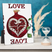 ザクロハートラブバレンタイン フォトプラーク (側面)