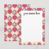 ザクロパーソナライズされたナテ サンキューカード (正面/裏面)