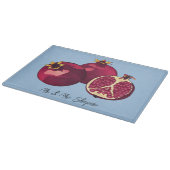 ザクロパーソナライズされたナートChalah Board カッティングボード (角)