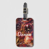 ザクロパーソナライズされたラベル付き荷物 ラゲッジタグ (正面縦)