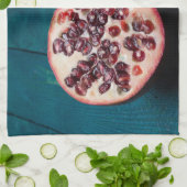 ザクロビーガンフルーツグルメグルメお土産 キッチンタオル (折り畳み)