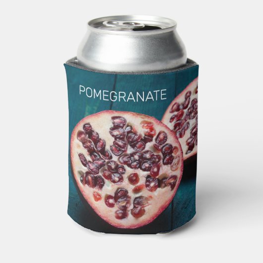 ザクロビーガンフルーツグルメグルメお土産 缶クーラー (缶裏面)