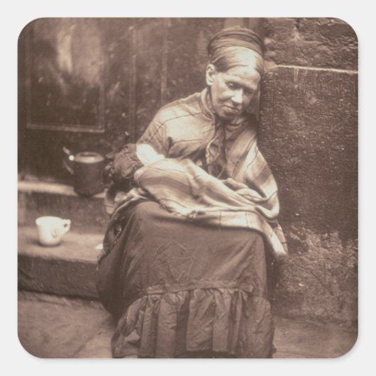 ザクロラーズ、「ロンドンの通り生活」から、1877年~7年 スクエアシール (正面)