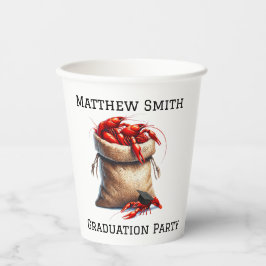 ザクロ卒業パーティーのカスタム袋 紙コップ