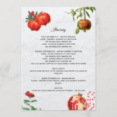 ザクロ地中海のン結婚酸塩の旅程 プログラム (裏面)