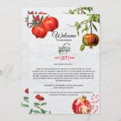 ザクロ地中海のン結婚酸塩の旅程 プログラム (正面/裏面)