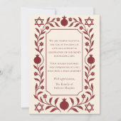 ザクロ悔やみや弔慰葬式シバ サンキューカード (正面)