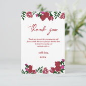 ザクロ新鮮なフルーテ誕生日サンキューカード サンキューカード (スタンド正面)