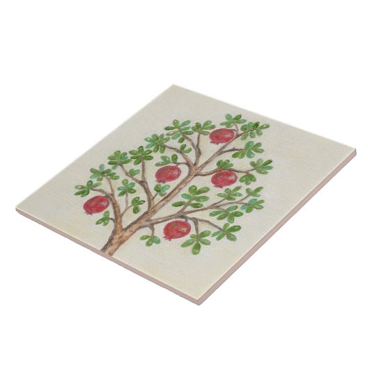 ザクロ木の壁のタイル タイル (側面)